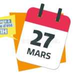 French 27 March Calendar Stock Illustration Illustration Of