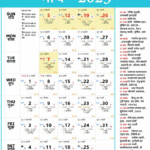 Hindi Panchang Calendar 2023 March 2023