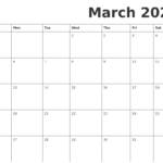 January 2023 Printable Calendar