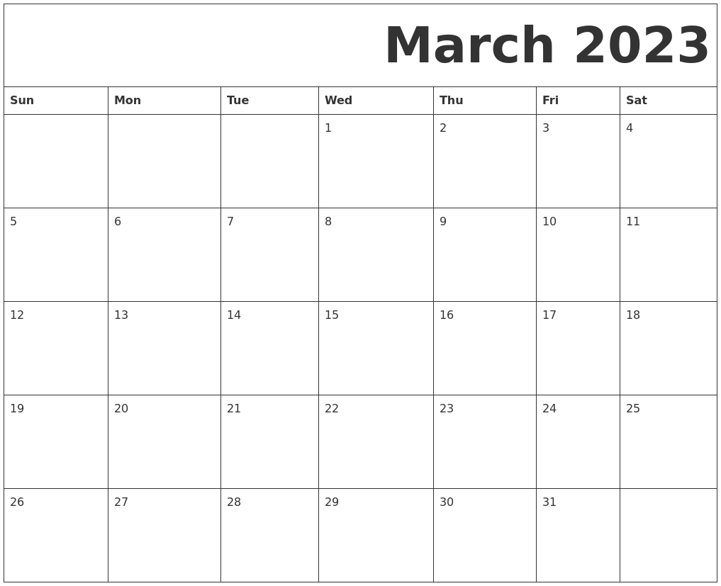 January 2023 Printable Calendar