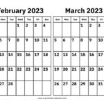 January February March 2023 Calendar Get Calendar 2023 Update