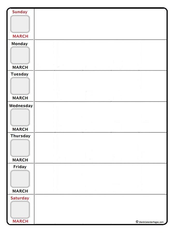 July 2022 Weekly Calendar July 2022 Weekly Calendar Template