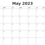 July 2023 Editable Calendar Template