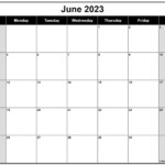 June 2023 Calendar Free Printable Calendar