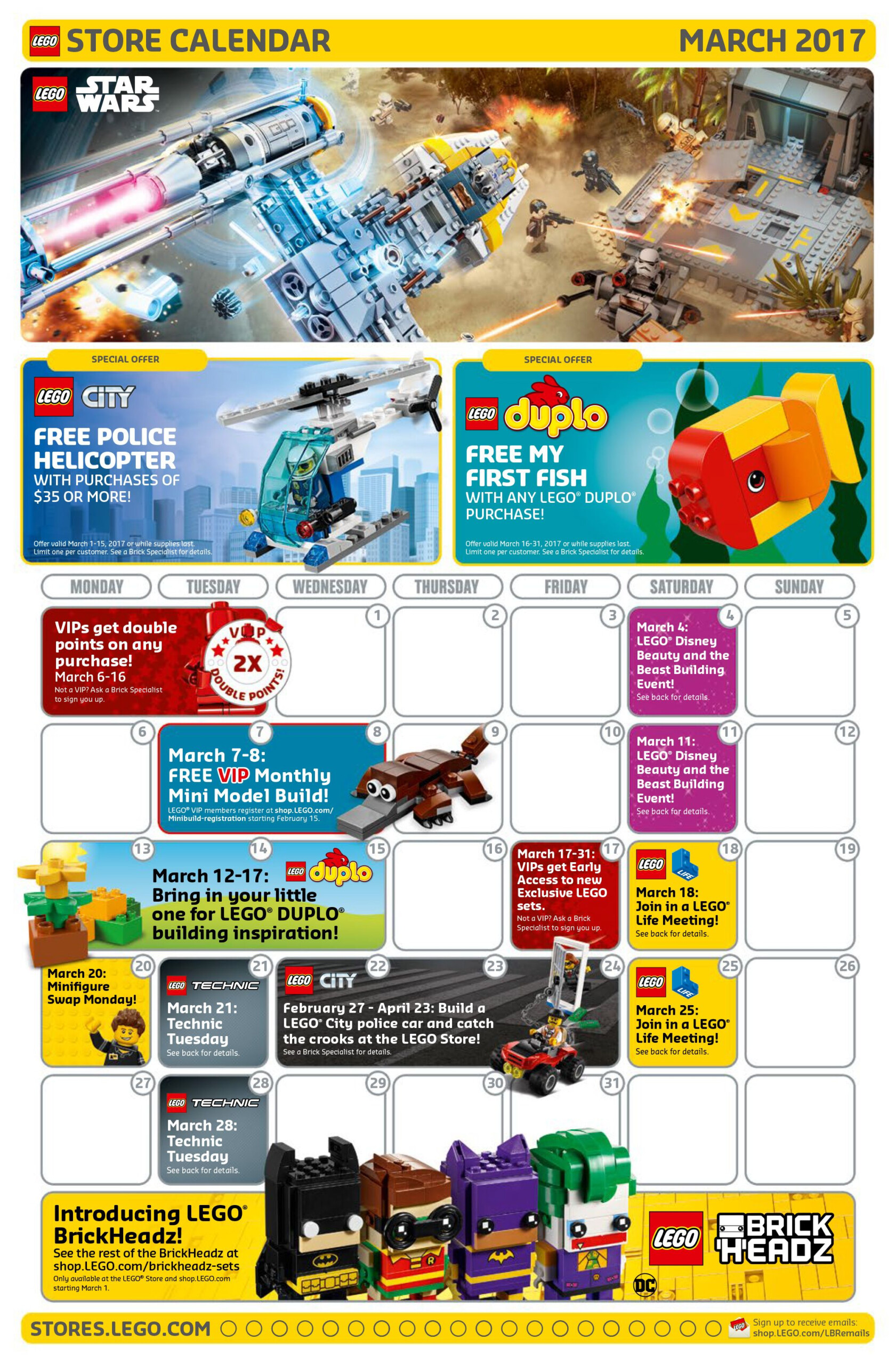 Lego March 2023 Calendar Recette 2023