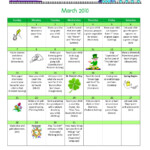 March 2 2010 Preschool Activity Calendar Pre K 4 Mrs Borden s