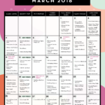 March 2018 Workout Calendar Blogilates