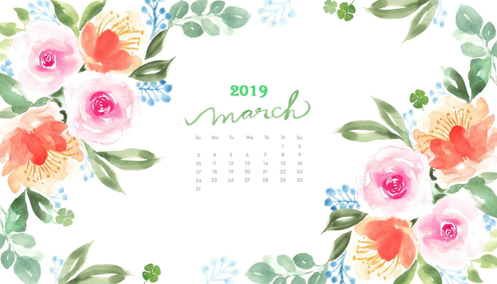 March 2019 Calendar Wallpapers Wallpaper Cave