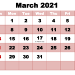 March 2021 Calendar Cute Calendar Template 2021 Calendar March