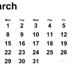 March 2021 Calendar Printable Wallpaper Image Calendar