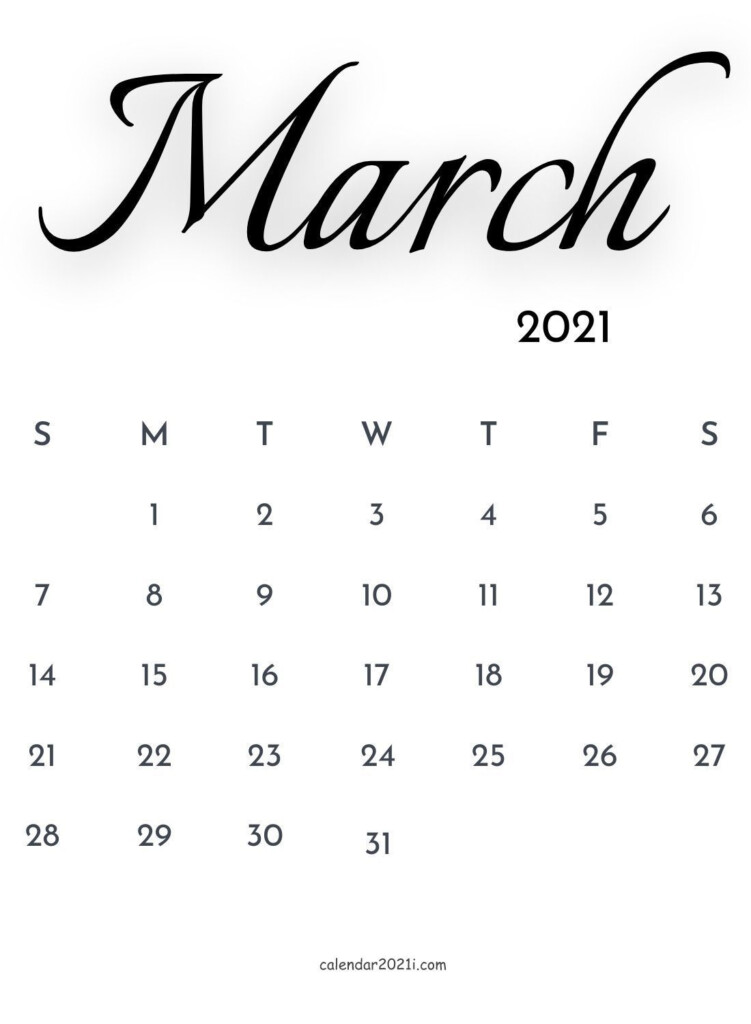 March 2021 Calendar Wallpapers Wallpaper Cave