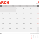 March 2023 Calendar For PowerPoint And Google Slides