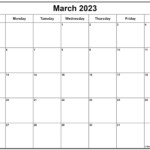 March 2023 Calendar Free Printable Calendar