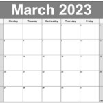 March 2023 Calendar Free Printable Calendar