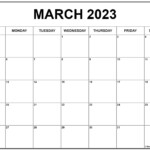 March 2023 Calendar Free Printable Calendar