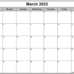 March 2023 Calendar Free Printable Calendar