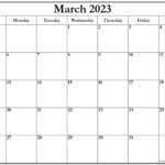 March 2023 Calendar Free Printable Calendar