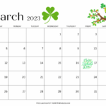 March 2023 Calendar Templates Free Download