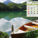 March 2023 Calendar Wallpaper 1280X720