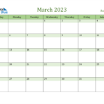 March 2023 Calendar With Australia Holidays