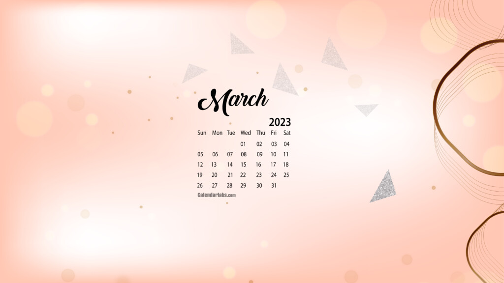 March 2023 Desktop Wallpaper Calendar CalendarLabs