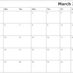 March 2023 Download Calendar