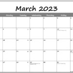 March 2023 Lunar Calendar Moon Phase Calendar