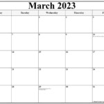 March 2023 Monday Calendar Monday To Sunday