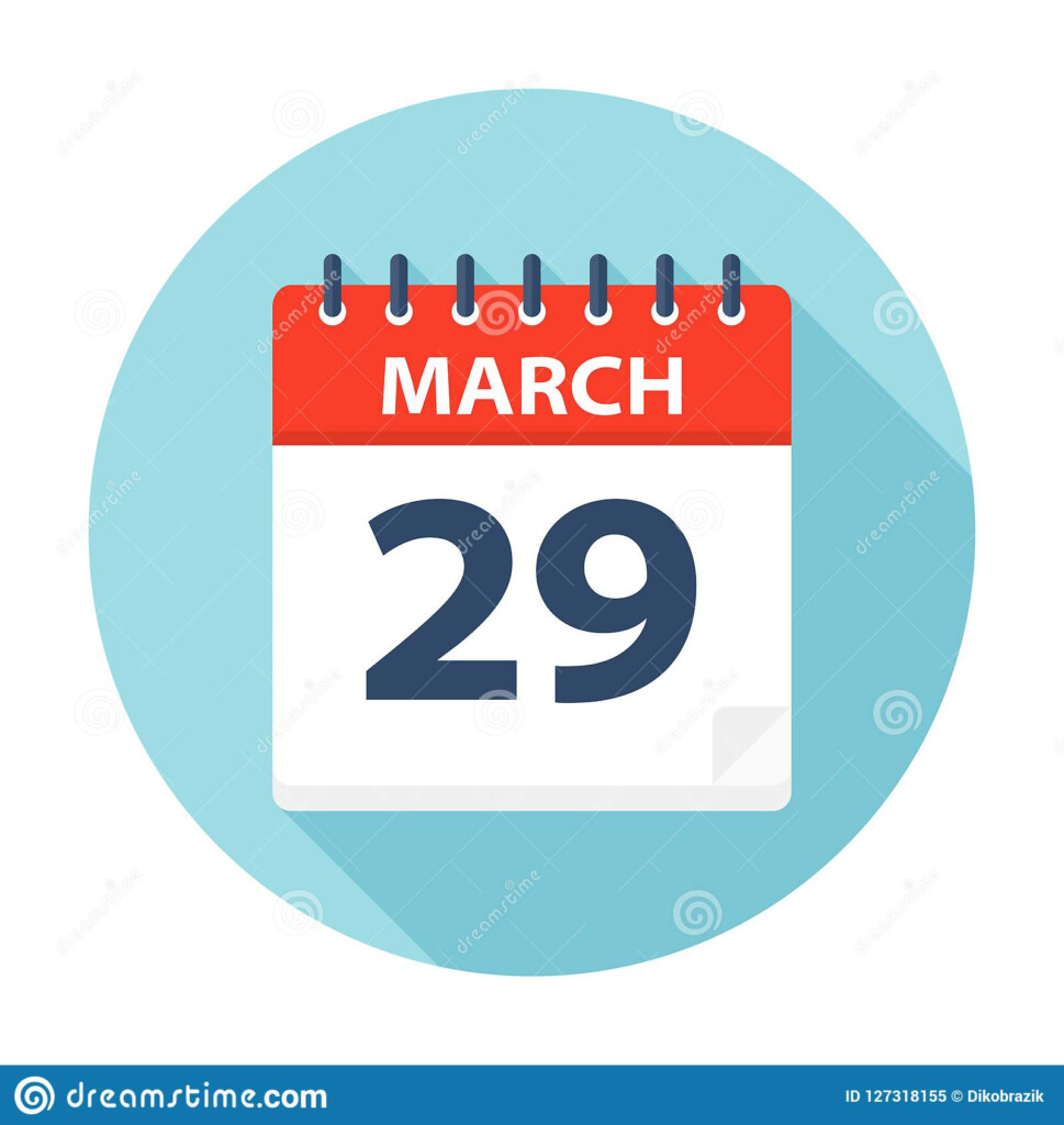 March 29 Calendar Icon Stock Illustration Illustration Of Organizer 