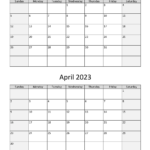 March And April 2023 Calendar WikiDates