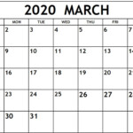 March Calendar 2020 USA Festivals Holidays Free Printable Calendar