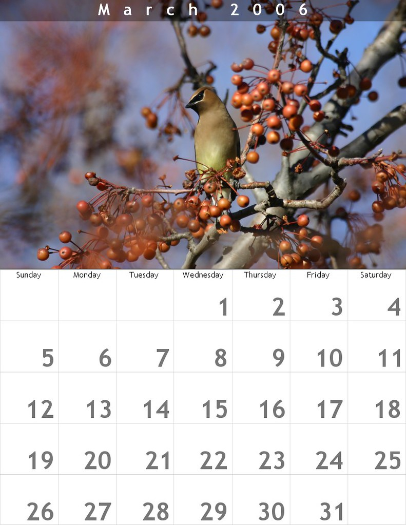 March Calendar Created With Fd s Flickr Toys Ross Tsai Flickr