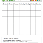 March Calendar For Kids Free Printable Buggy And Buddy