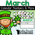 March Calendar Numbers More In 2020 Calendar Numbers Printable