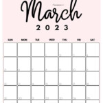 March Calendar Print Out Www persons jp