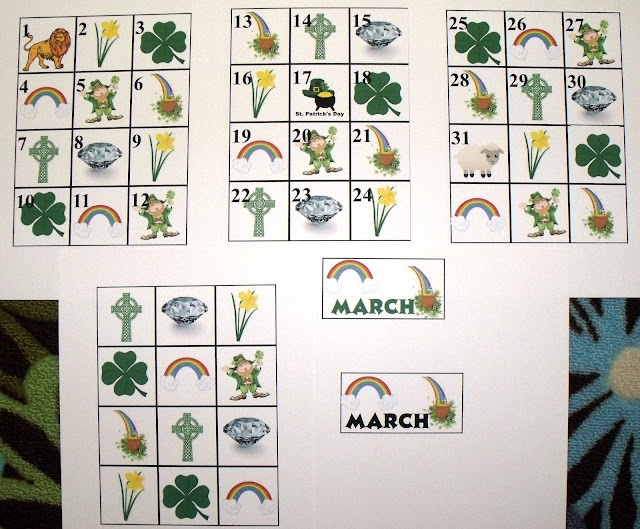 Nurturing Naters With Learning Activities At Home March Calendar Pieces