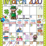 Our March Calendar Is Her And We Are Ready For A Fun Filled Month Of