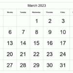 Printable March 2023 Calendar Free Printable Calendars