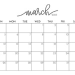 Printable March 2023 Calendar Template With Holidays