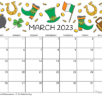 Qldo March 2023 Calendar Printable Pdf Park MAINBRAINLY