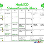 The March Event Calendar Is Here events adults Event Calendar